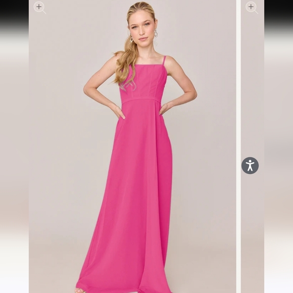 Revelry Nova Chiffon Elegant Pink Dress - Picture 1 of 8